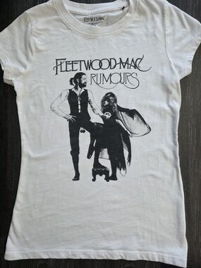 Fleetwood Mac Rumours Graphic Band Tee | White | Size Small